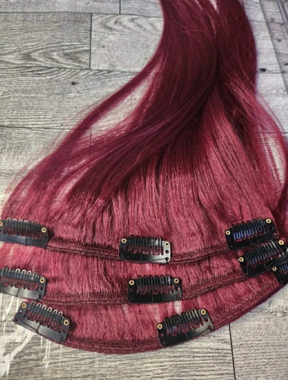 12 inch 100% human hair 3 pcs Clip ins